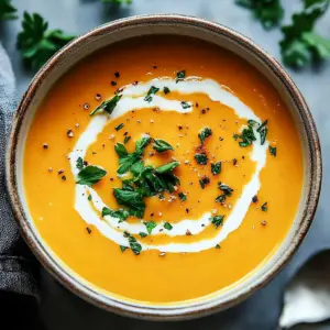 Easy Butternut Squash and Sweet Potato Soup