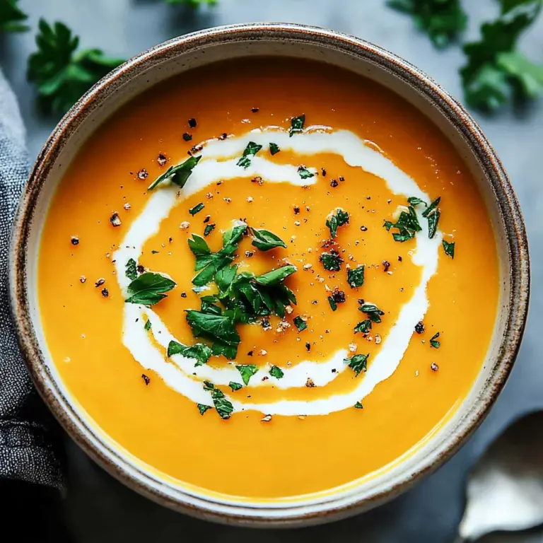 Easy Butternut Squash and Sweet Potato Soup