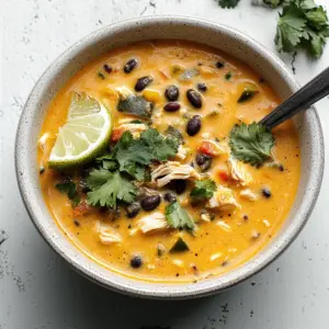 Easy Chicken, Poblano, and Black Bean Soup (Small Batch)
