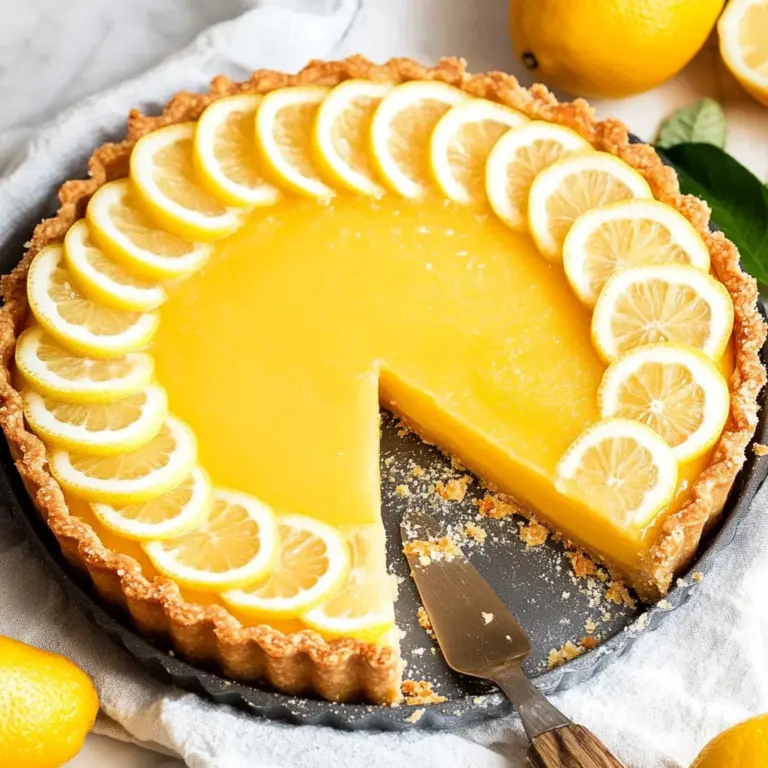 French Lemon Tart W/ Lemon Curd