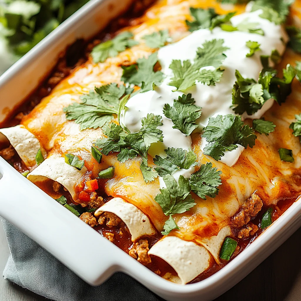 Ground Beef Enchiladas