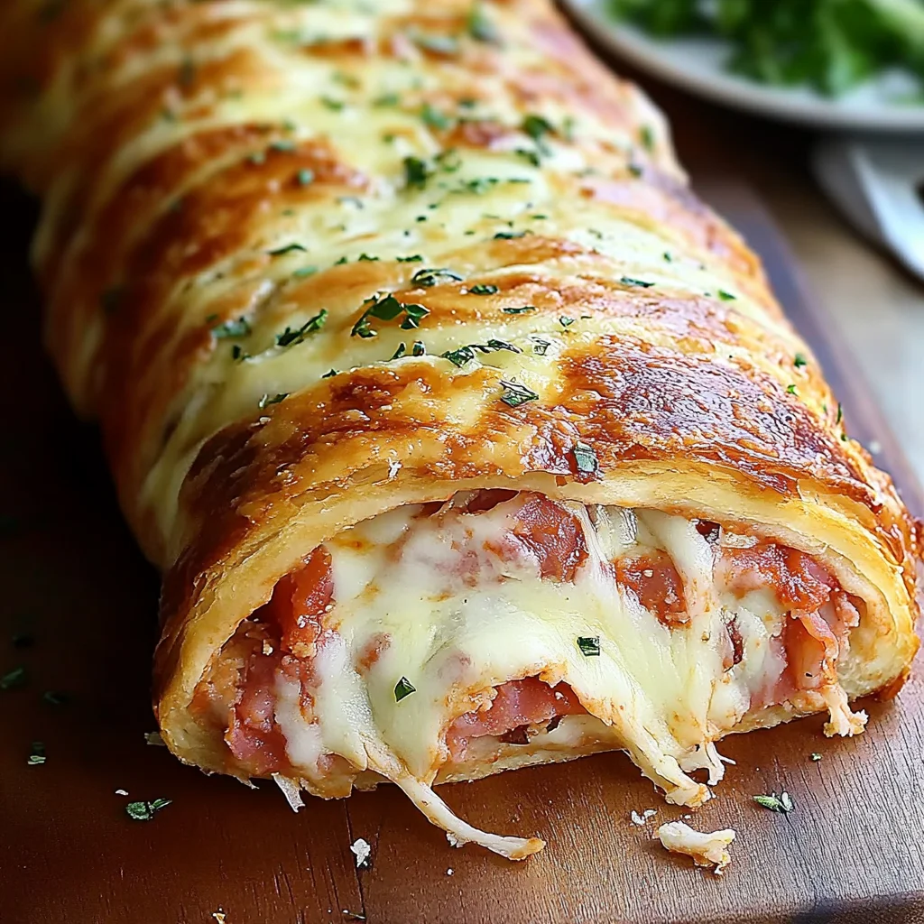 Italian Stromboli Stuffed Bread