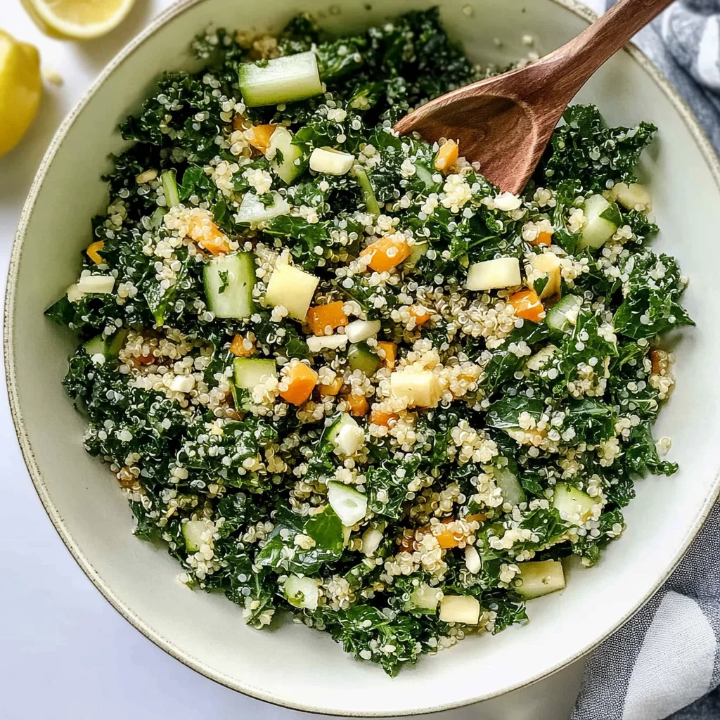 Kale Quinoa Salad - With Lemon Dressing