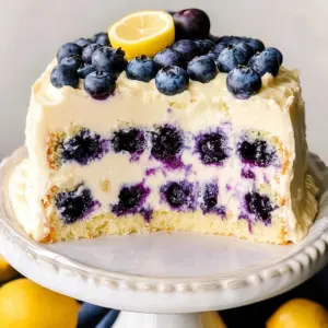 Lemon Blueberry Layer Cake