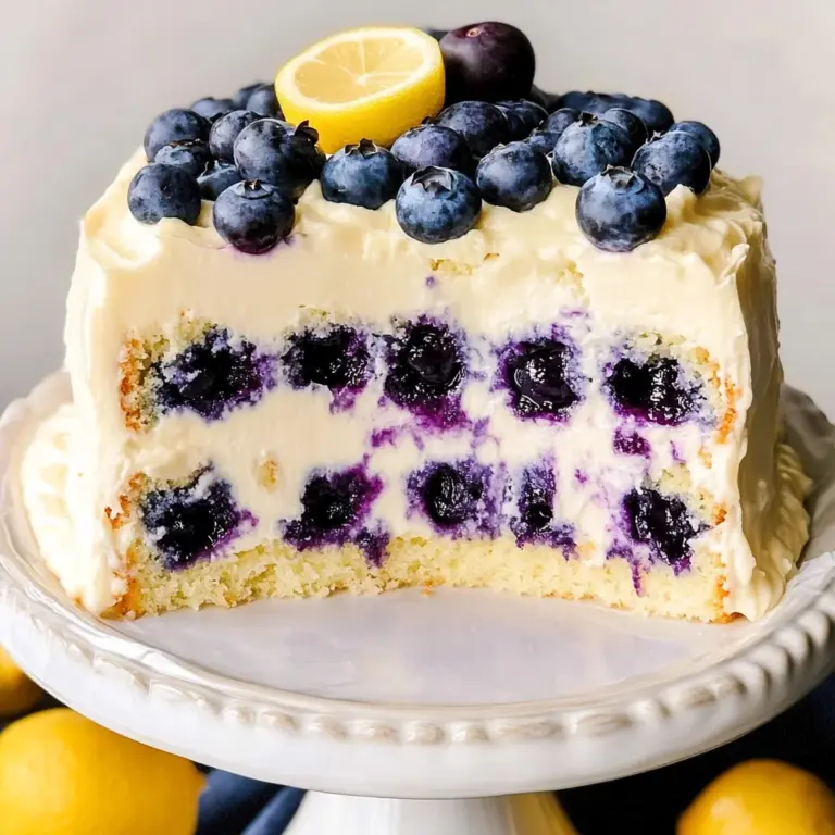 Lemon Blueberry Layer Cake