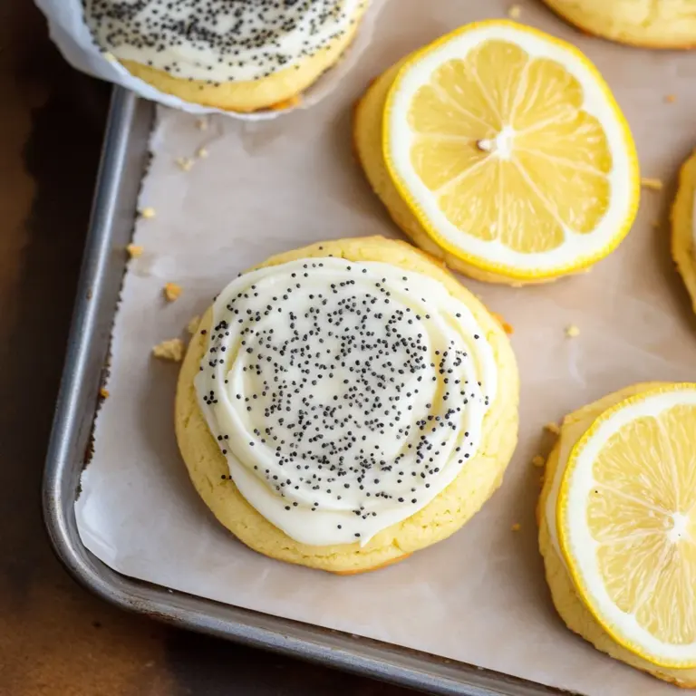 Lemon Poppy Seed Cheesecake Cookies