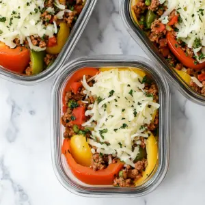Meal Prep Unstuffed Pepper Bowls