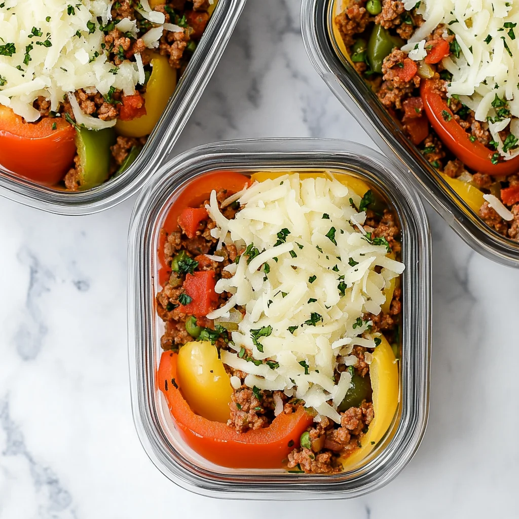 Meal Prep Unstuffed Pepper Bowls