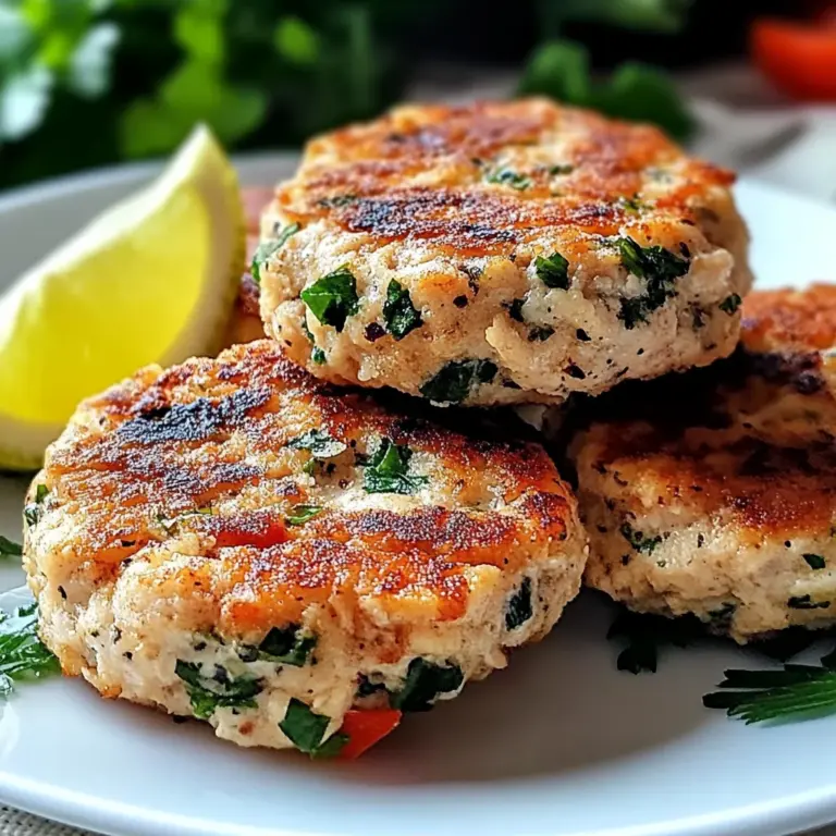 Mediterranean Chicken Patties