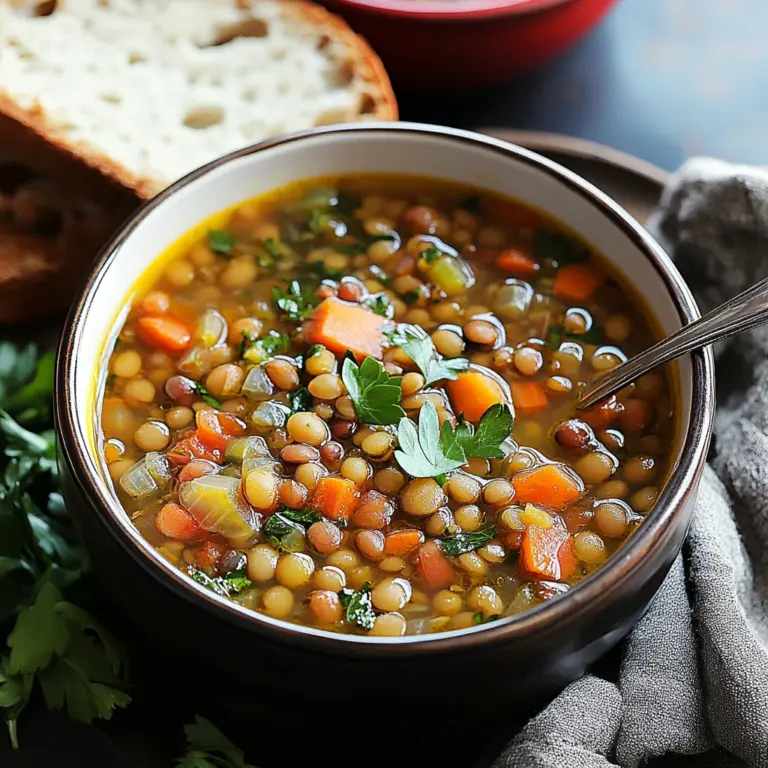 Mediterranean Lentil Soup