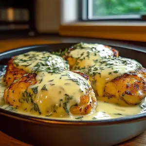 Mozzarella Chicken in Basil Cream Sauce