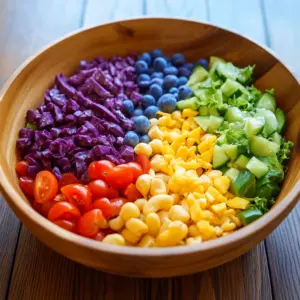 Rainbow Salad with Lemon Vinaigrette