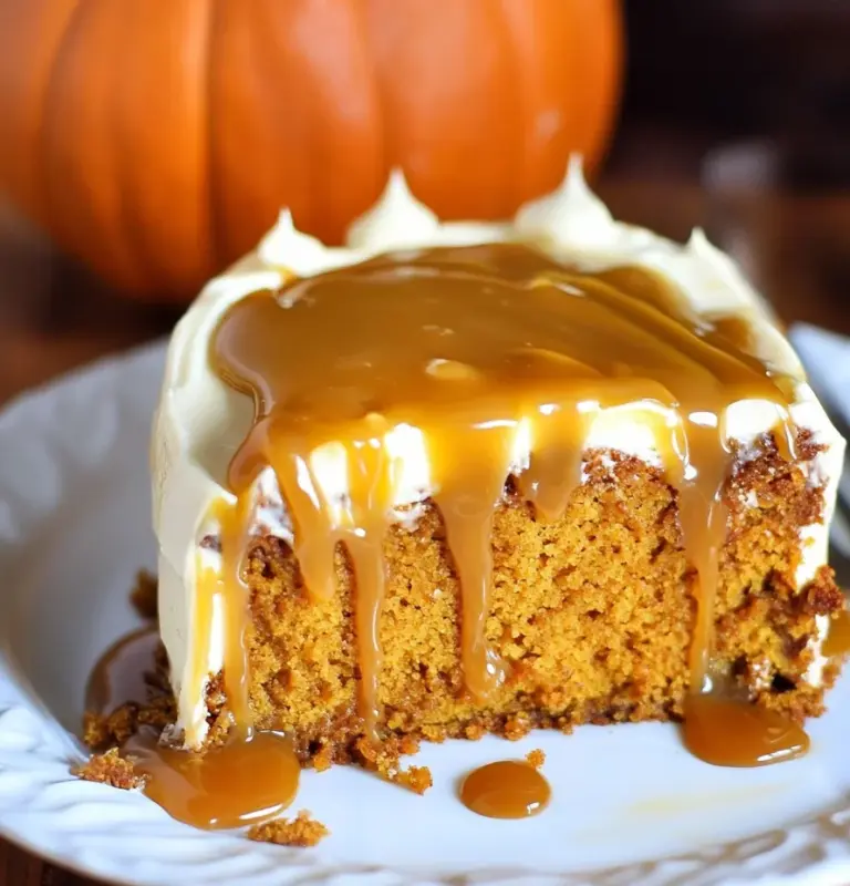 Salted Caramel Pumpkin Cake
