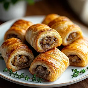 Savory French Onion Sausage Rolls