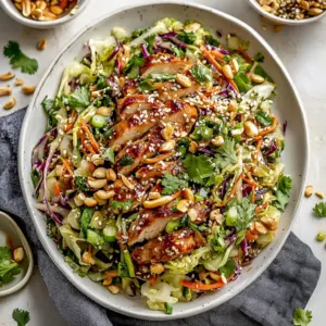 Sesame Chicken Cabbage Crunch Salad