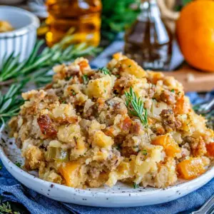 Slow Cooker Sausage Stuffing