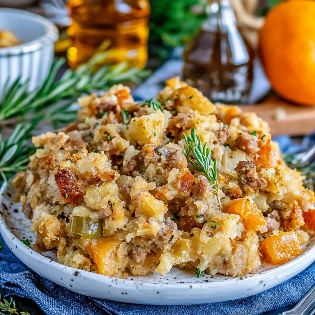 Slow Cooker Sausage Stuffing