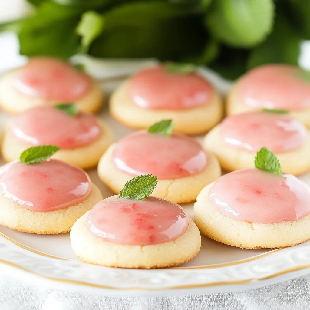 Strawberry Lemonade Melt Away Cookies