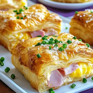 chicken chicken ham and Cheese Croissant Breakfast Casserole
