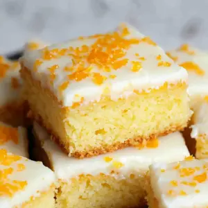 BEST Orange Drizzle Traybake Cake