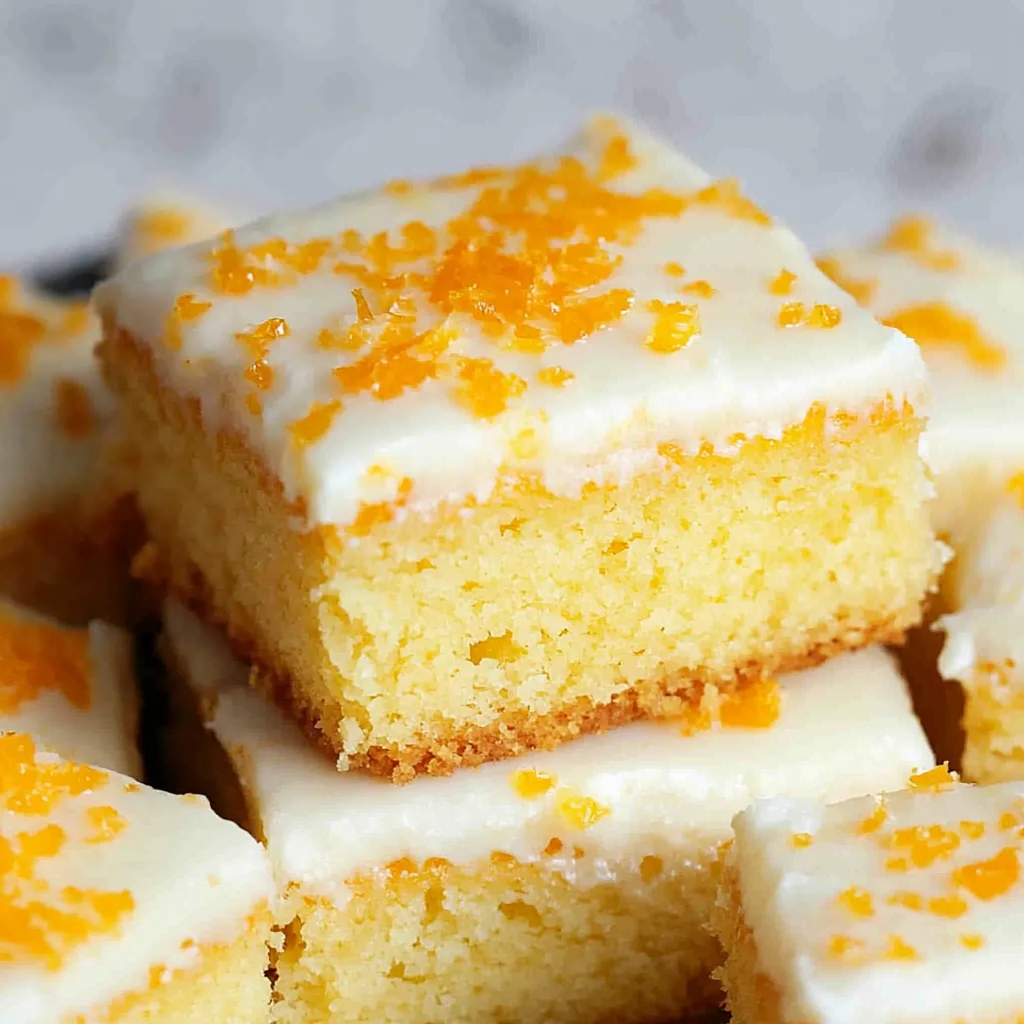 BEST Orange Drizzle Traybake Cake