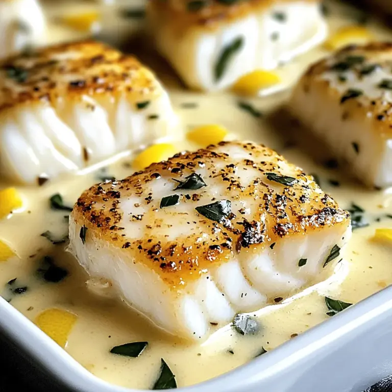 Baked Cod in Coconut Lemon Cream Sauce for Busy Weeknights
