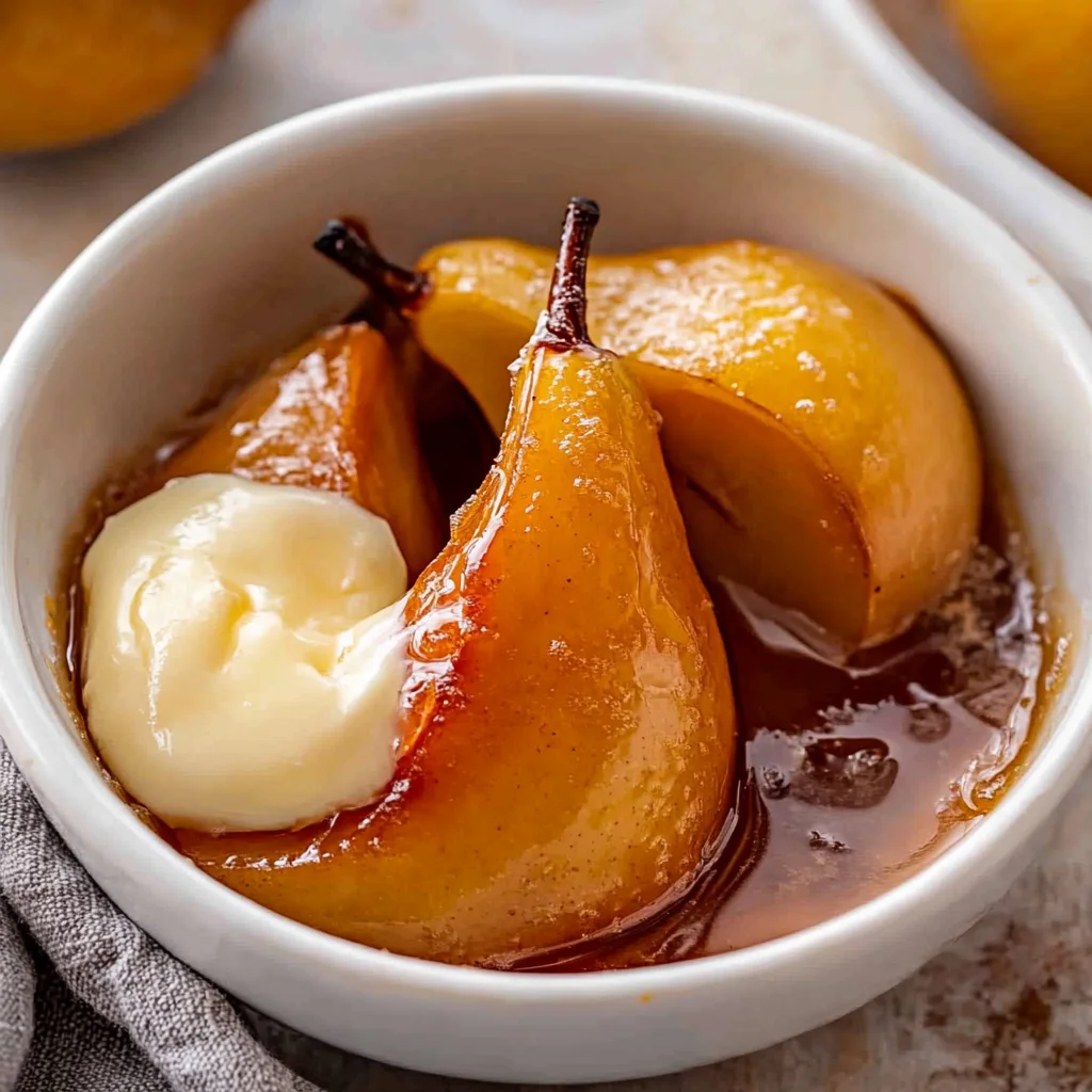 Baked Pears with Brown Sugar and Butter
