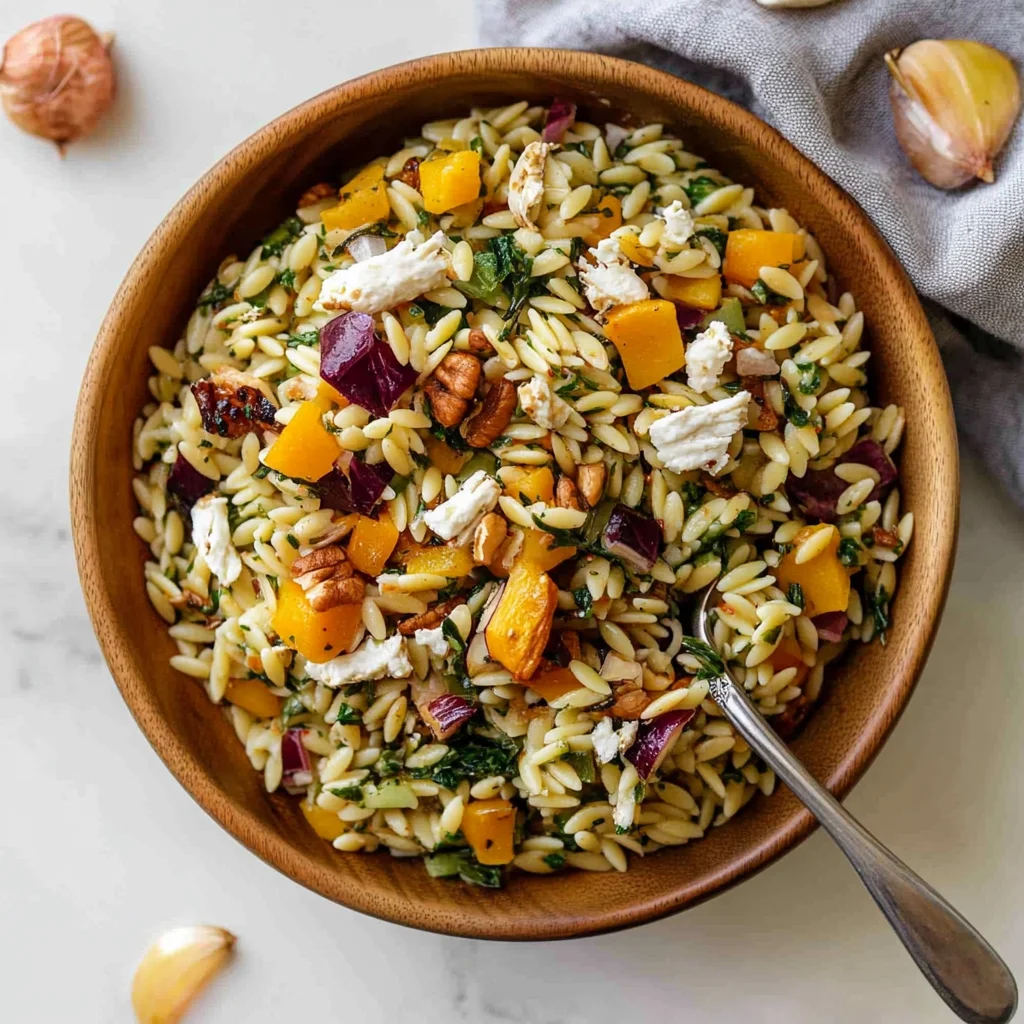 Best Fall Harvest Orzo Salad