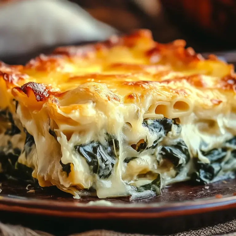 Cheesy Italian Spinach Bake