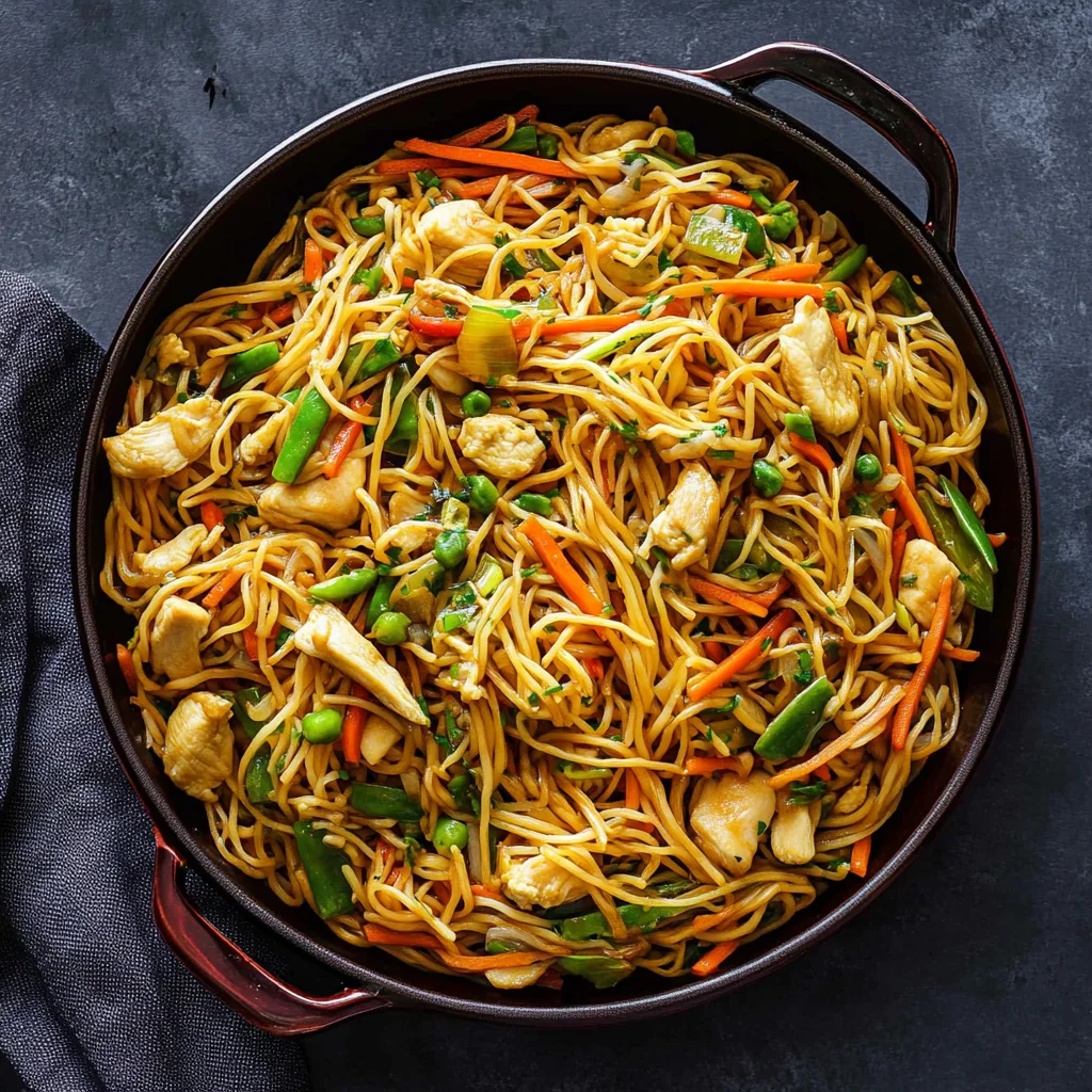 Chicken Chow Mein with the Best Chow Mein Sauce