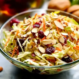 Cranberry Almond Thanksgiving Slaw Recipe