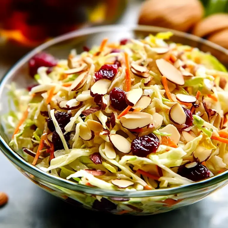 Cranberry Almond Thanksgiving Slaw Recipe