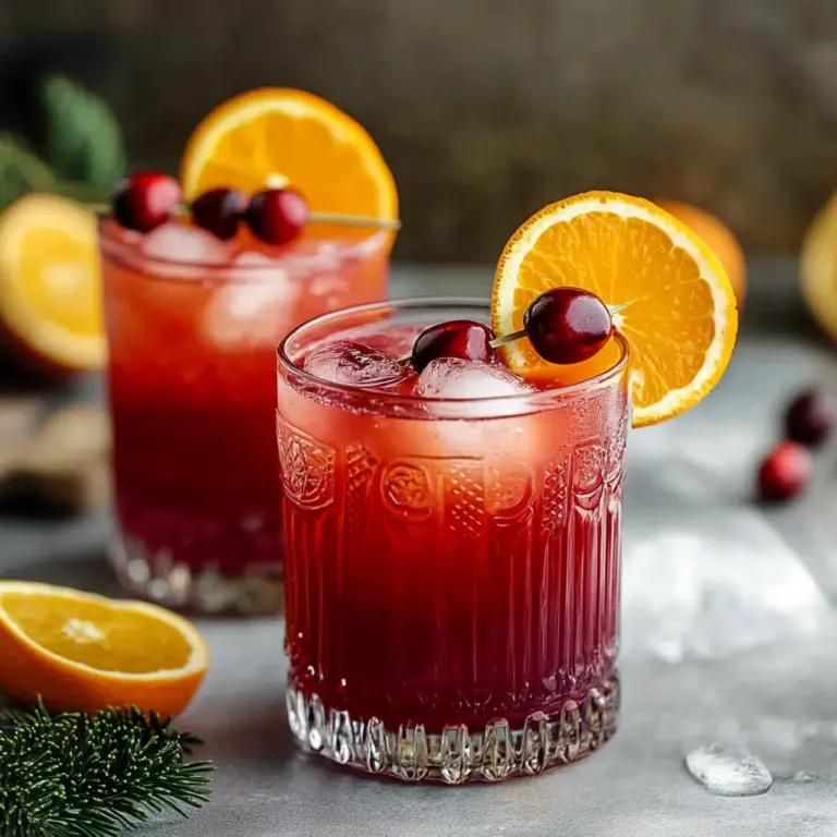 Cranberry and Orange Juice Mocktail