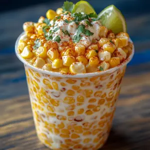 Creamy Mexican Street Corn in a Cup (Esquites) Delight!