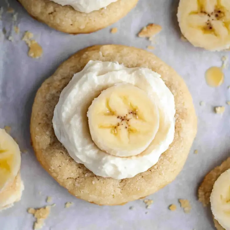 Crumbl banana cream pie cookies
