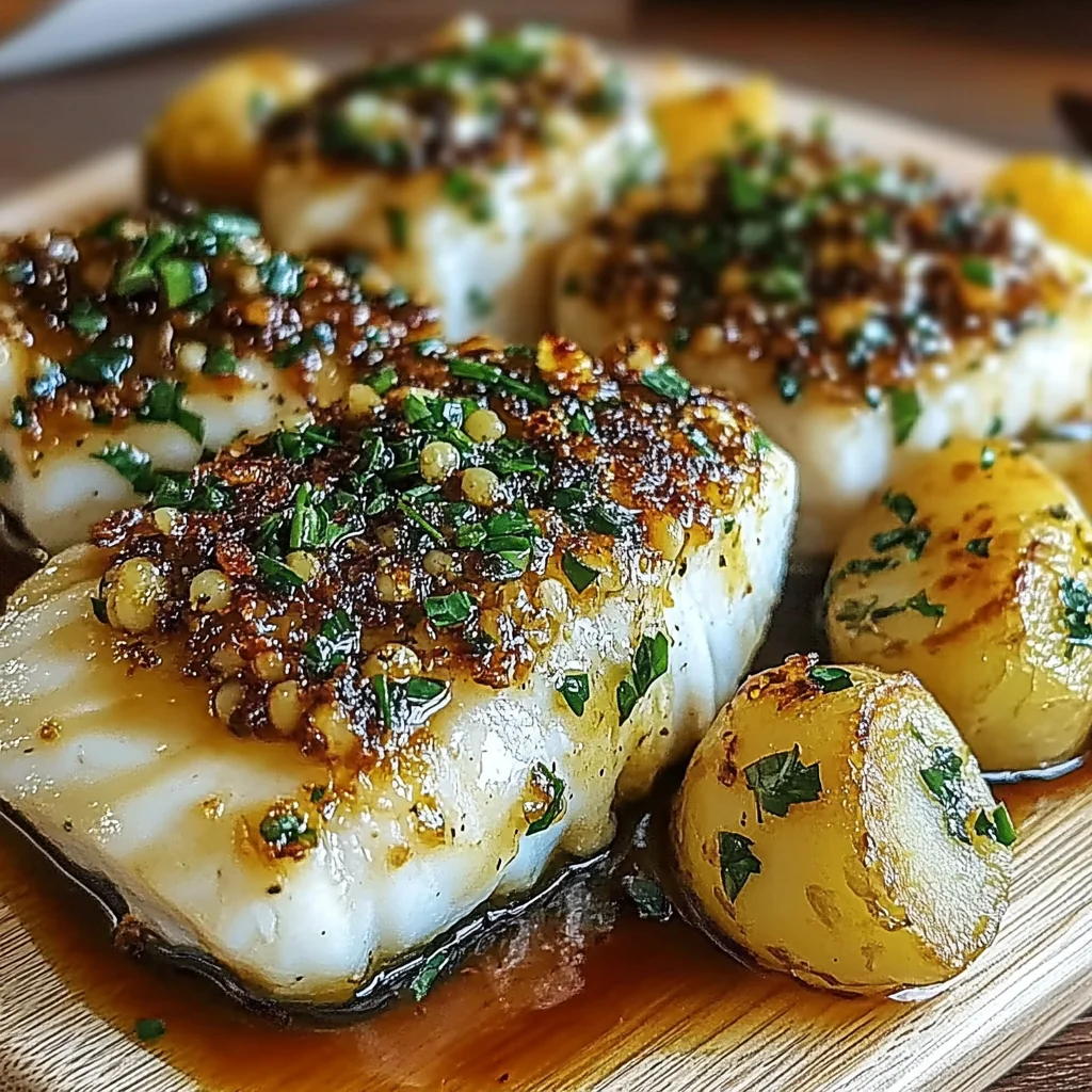 Garlic Butter Cod with Roasted Potatoes: A Culinary Delight