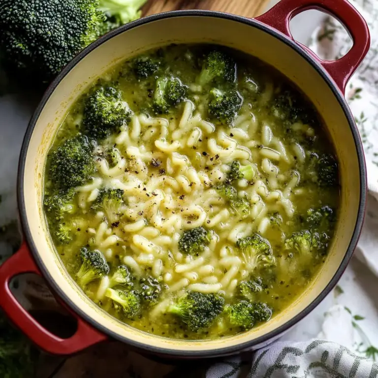 Garlic Italian Broccoli Soup - Alrightwithme