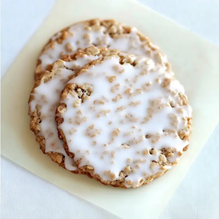 Iced Oatmeal Cookies Recipe