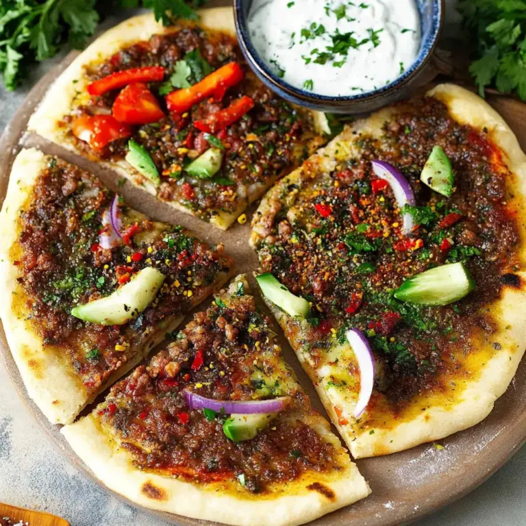 Lamb Lahmacun (Turkish Pizza)