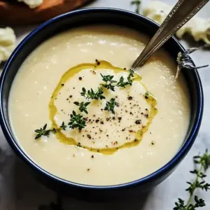 Light & Creamy Cauliflower Soup