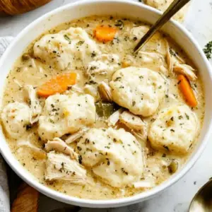 One Pot Chicken Dumpling Soup (with refrigerated biscuit dough!)