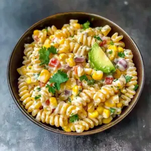 Perfect Mexican Street Corn Pasta Salad - homefoodkitchen