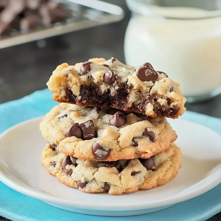 Ultra Thick and Chewy Chocolate Chip Cookies