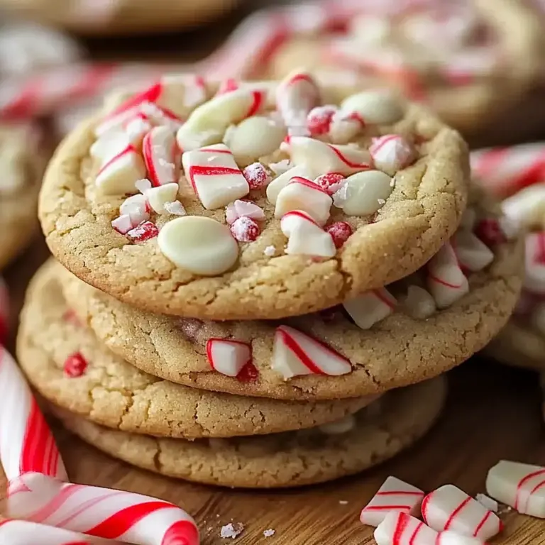 White Chocolate Candy Cane Cookies