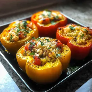 Amazing 1-Pan Mediterranean Stuffed Peppers Joy