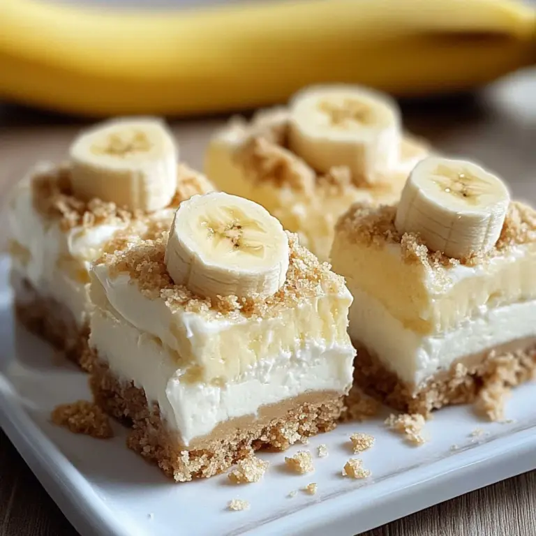 Banana Pudding Cheesecake Squares