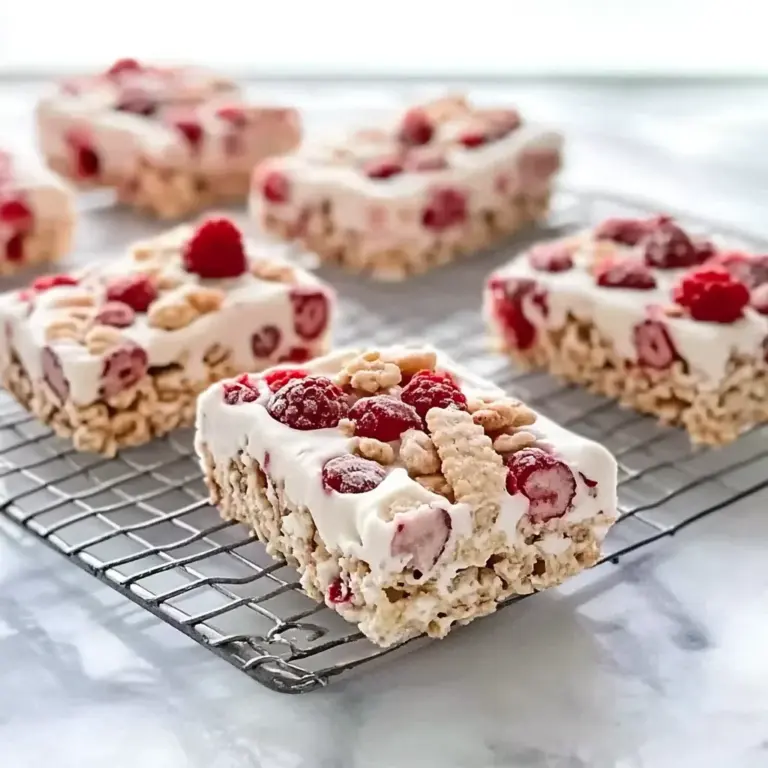 Berries and Cream Cereal Bars