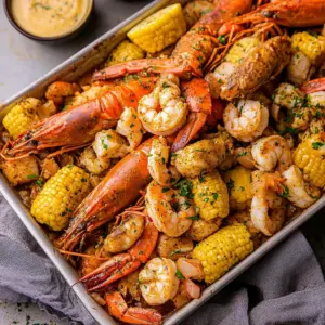 Cajun Seafood Boil with Garlic Butter Sauce
