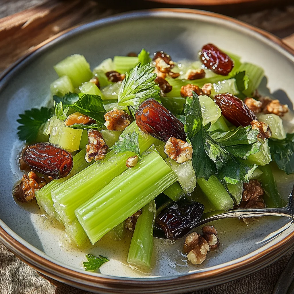 Celery Salad with Dates and Walnuts