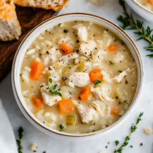 Creamy Chicken and Rice Soup